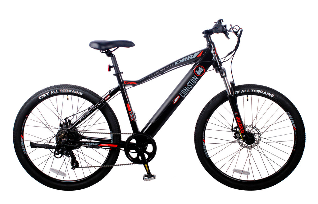 Dallingridge Coniston Hardtail Electric Mountain Bike in Black 250W Rear Hub Motor - JJ Adams Bikes