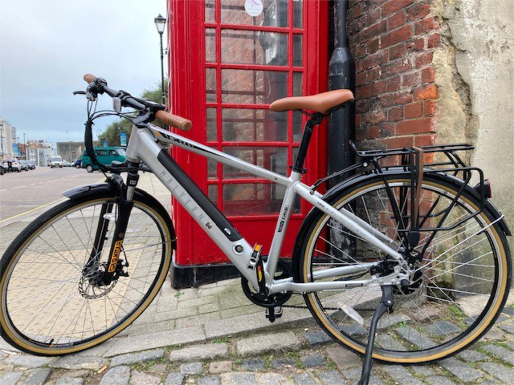 Dallingridge Malvern Electric Trekking Bike in Silver 250W Rear Hub Motor - JJ Adams Bikes