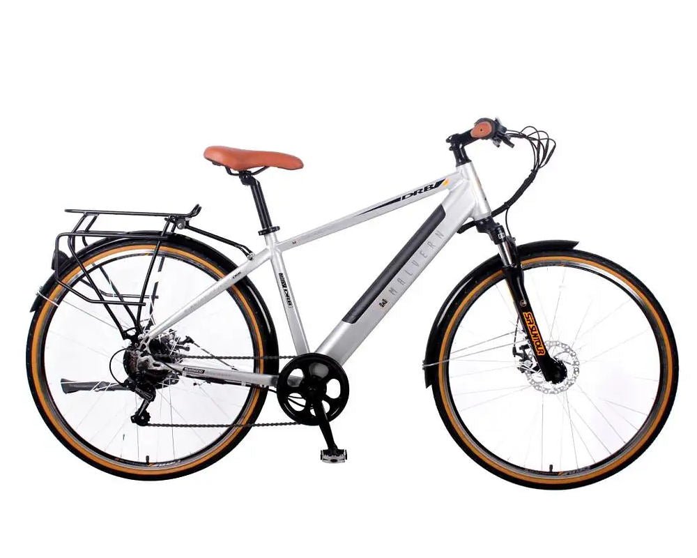 Dallingridge Malvern Electric Trekking Bike in Silver 250W Rear Hub Motor - JJ Adams Bikes